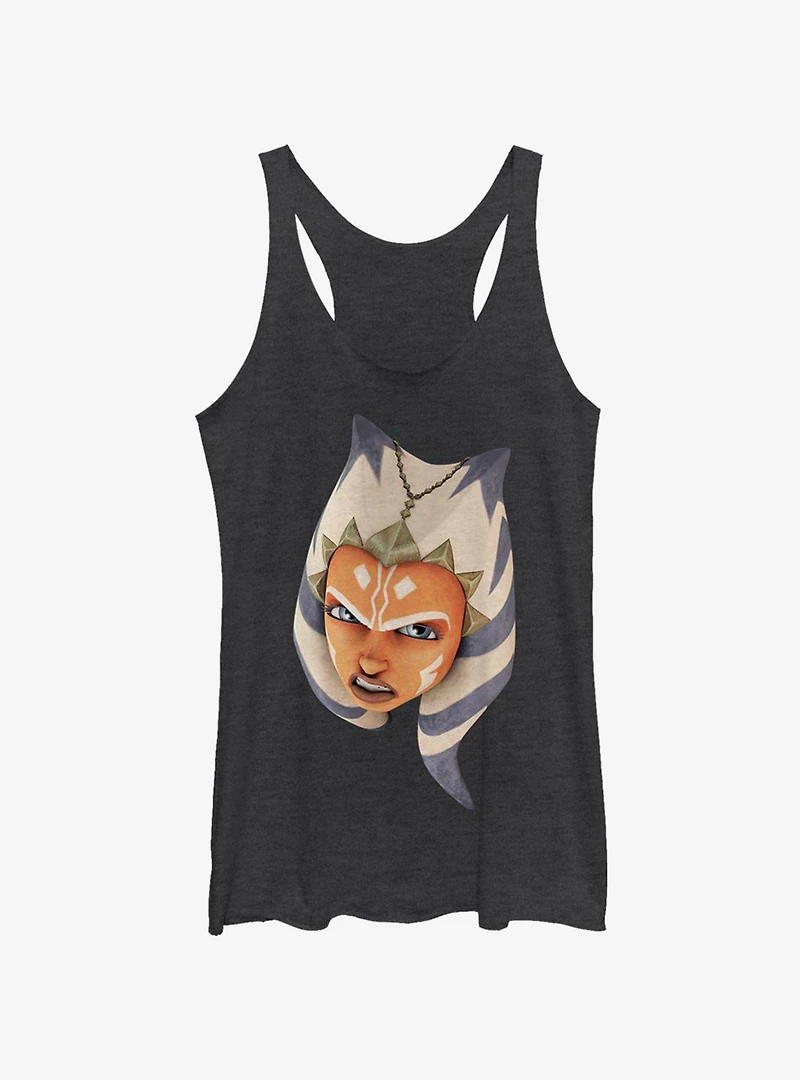 Star Wars The Clone Ahsoka Face Girls Tank Top