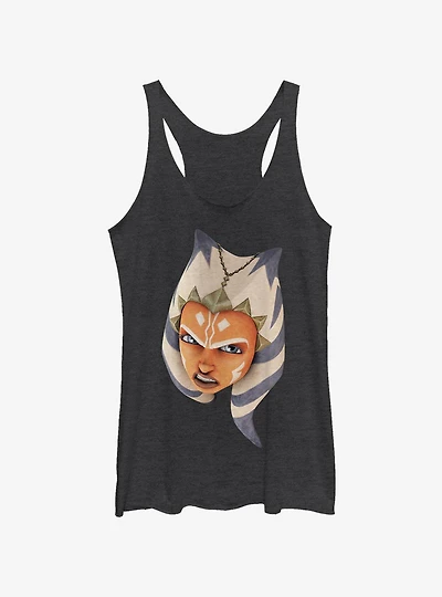 Star Wars The Clone Ahsoka Face Girls Tank Top
