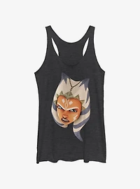 Star Wars The Clone Ahsoka Face Girls Tank Top