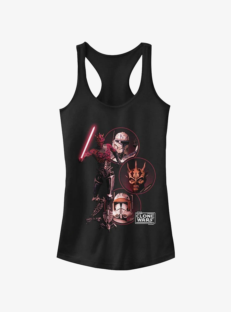 Star Wars The Clone Darkside Group Girls Tank Top