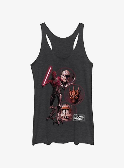 Star Wars The Clone Wars Darkside Group Girls Tank Top