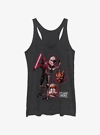 Star Wars The Clone Wars Darkside Group Girls Tank Top