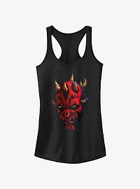 Star Wars The Clone Maul Face Girls Tank Top
