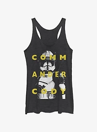 Star Wars The Clone Wars Cody Text Girls Tank