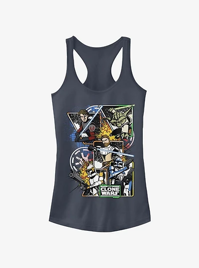 Star Wars The Clone Royal Flush Girls Tank Top