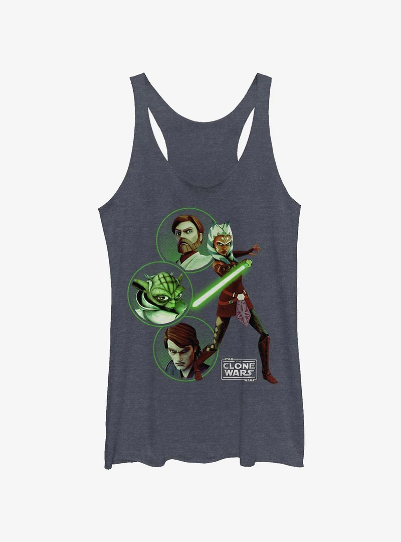 Star Wars The Clone Light Side Group Girls Tank