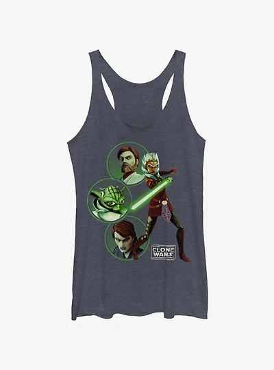 Star Wars The Clone Light Side Group Girls Tank