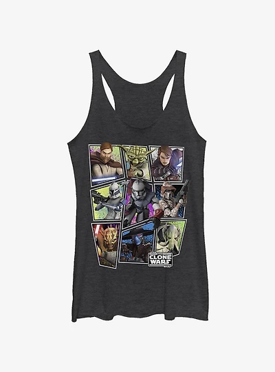 Star Wars The Clone Wars Scattered Group Girls Tank