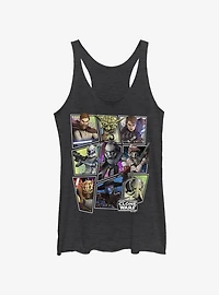 Star Wars The Clone Wars Scattered Group Girls Tank