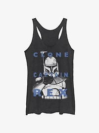 Star Wars The Clone Rex Text Girls Tank