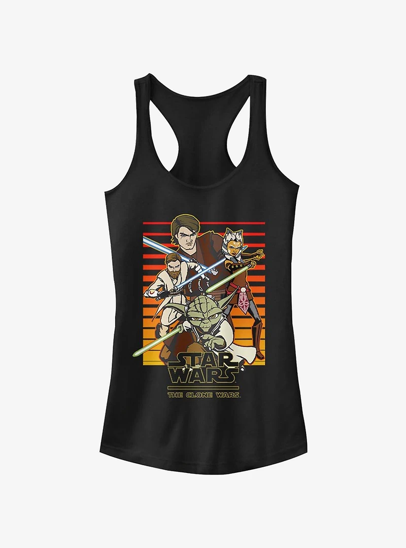 Star Wars The Clone Sun Setting Girls Tank