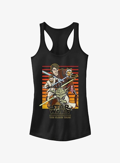 Star Wars The Clone Sun Setting Girls Tank