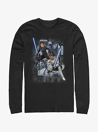 Star Wars The Clone Schematic Shot Long-Sleeve T-Shirt