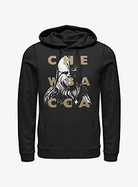 Star Wars The Clone Chewy Text Hoodie