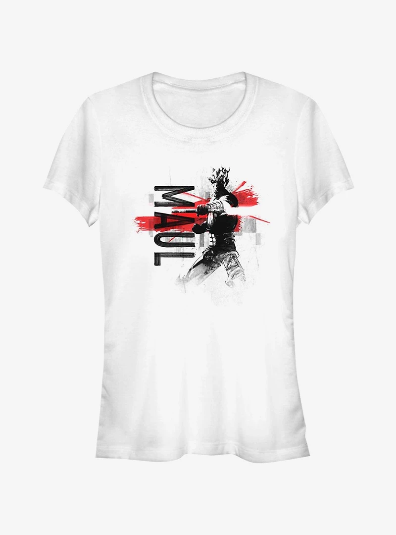 Star Wars The Clone Maul Collage Girls T-Shirt