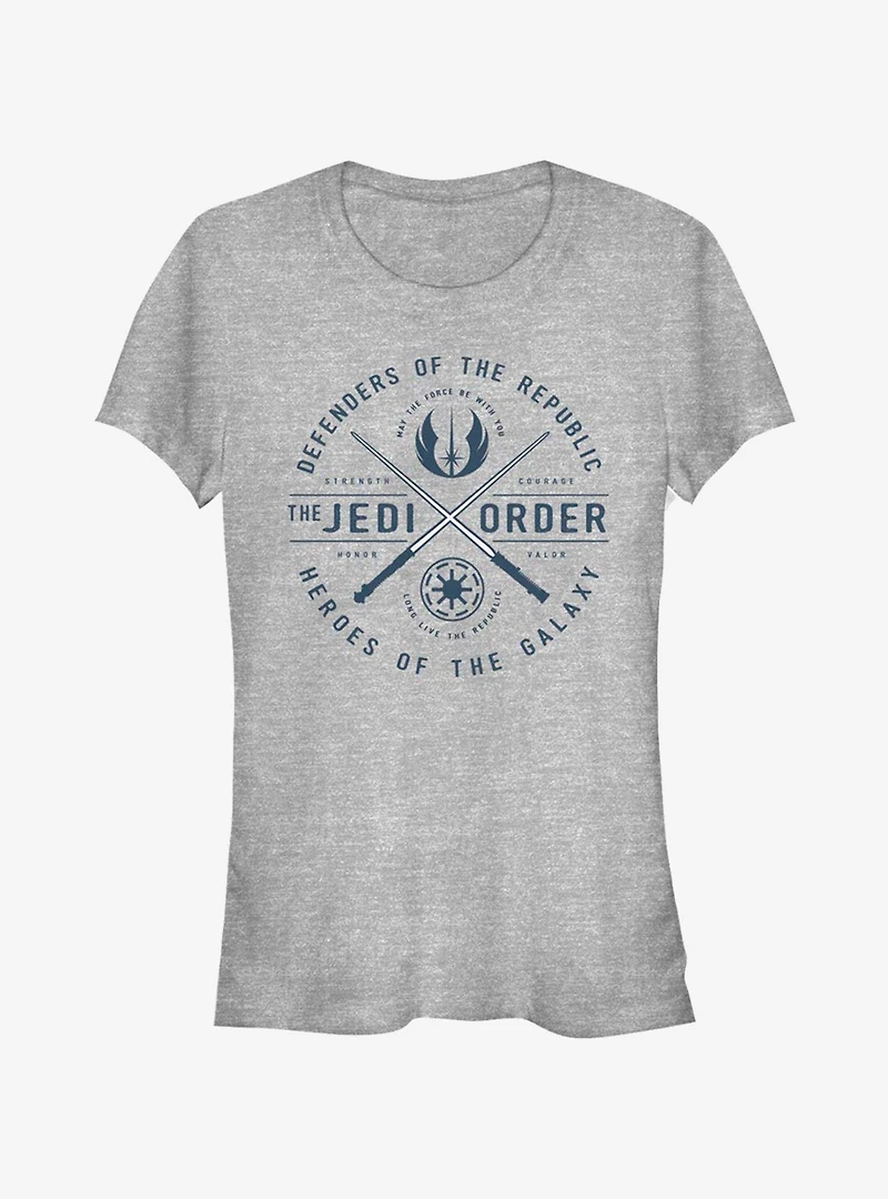 Star Wars The Clone Sabers Emblem Girls T-Shirt