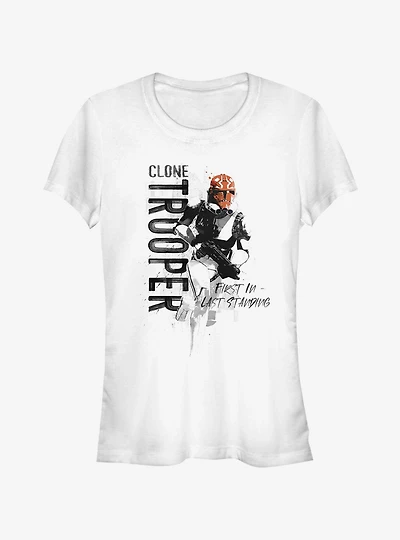Star Wars The Clone Trooper Running Girls T-Shirt