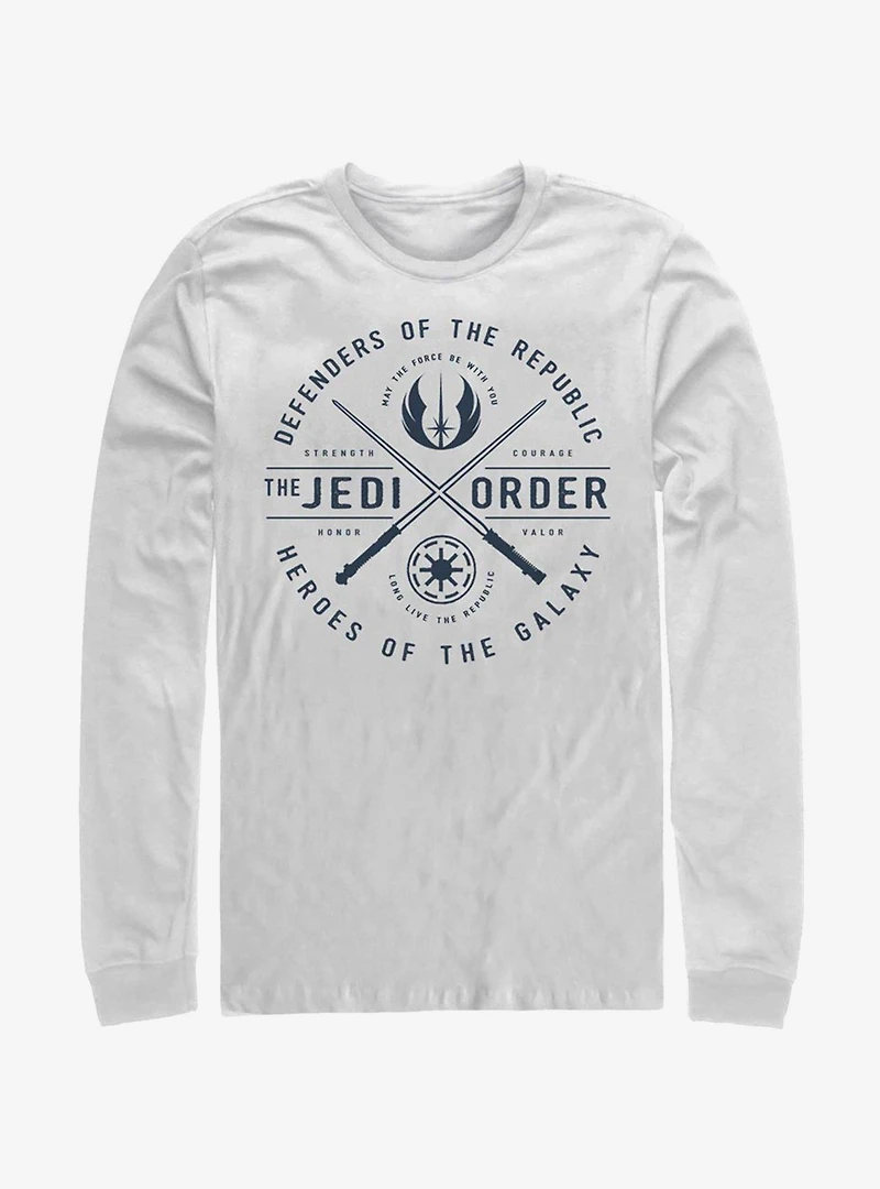 Star Wars The Clone Sabers Emblem Long-Sleeve T-Shirt