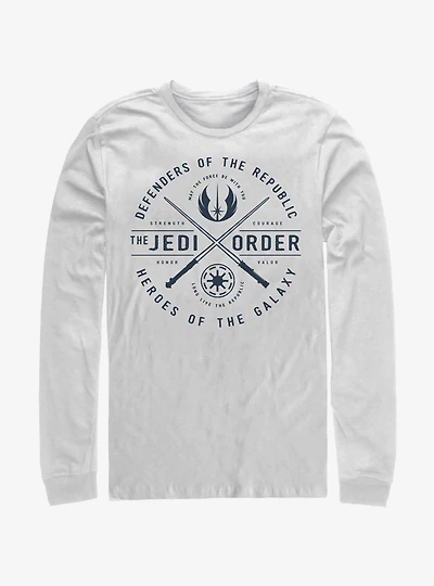 Star Wars The Clone Sabers Emblem Long-Sleeve T-Shirt