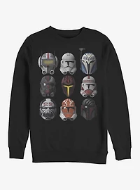 Star Wars: The Clone Wars Helmets Sweatshirt