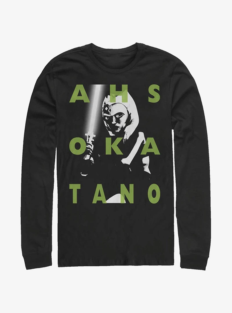 Star Wars: The Clone Wars Ahsoka Text Long-Sleeve T-Shirt