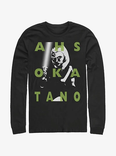 Star Wars: The Clone Wars Ahsoka Text Long-Sleeve T-Shirt