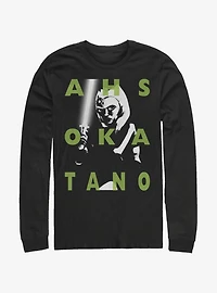 Star Wars: The Clone Wars Ahsoka Text Long-Sleeve T-Shirt