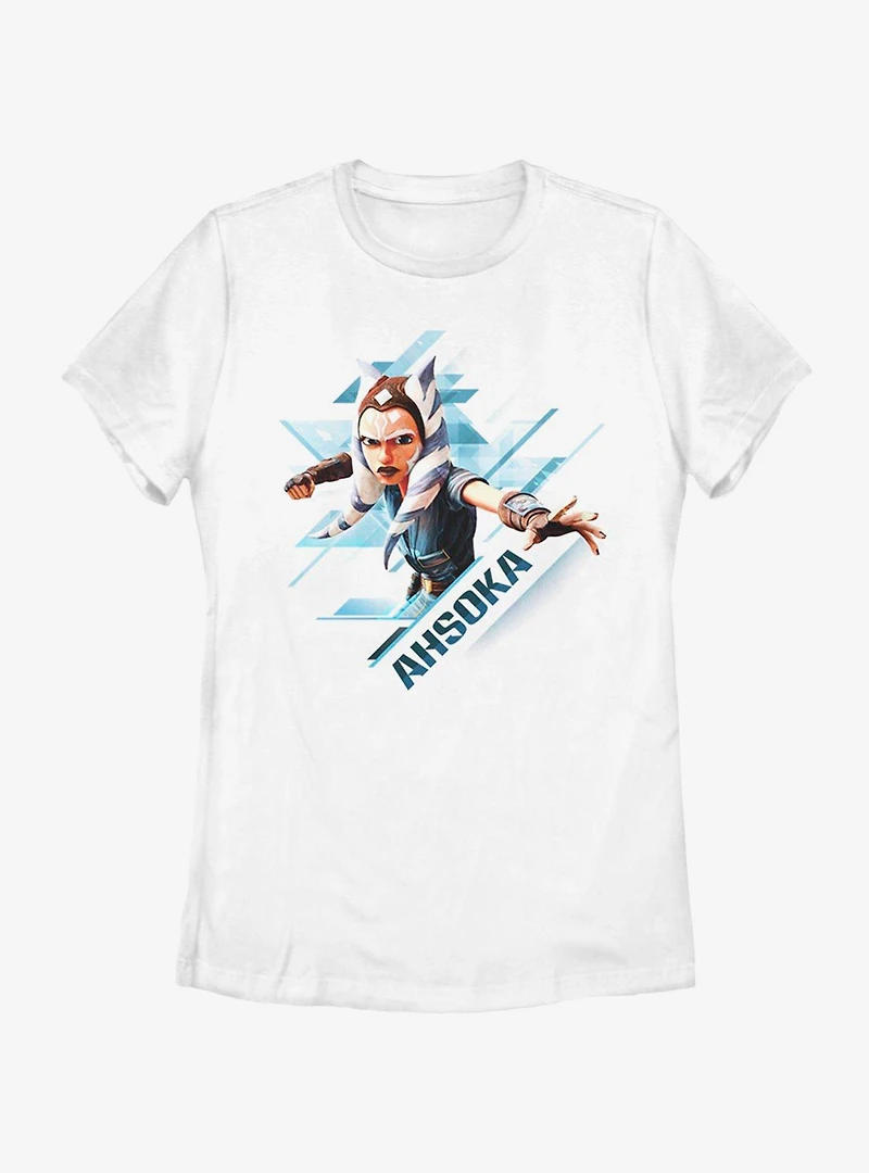 Star Wars: The Clone Wars Ahsoka Angled Womens T-Shirt