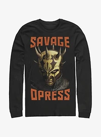 Star Wars: The Clone Wars Savage Opress Face Long-Sleeve T-Shirt