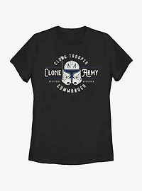 Star Wars: The Clone Wars Army Emblem Womens T-Shirt