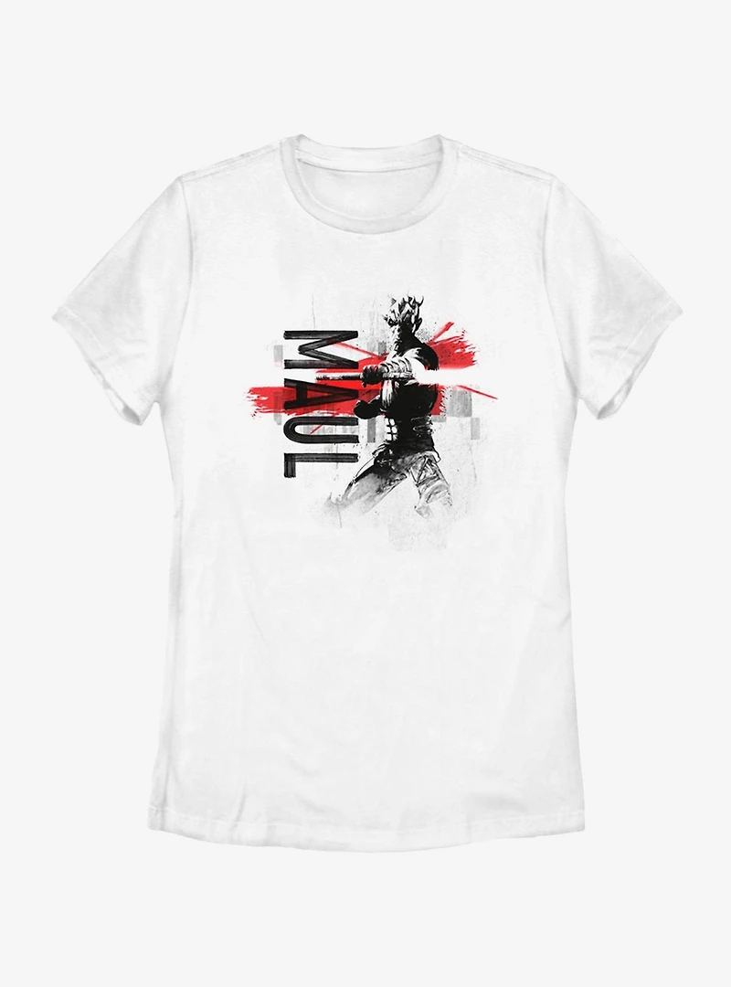 Star Wars: The Clone Wars Maul Collage Womens T-Shirt