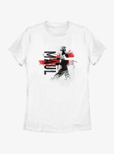 Star Wars: The Clone Wars Maul Collage Womens T-Shirt