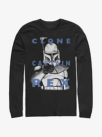 Star Wars: The Clone Wars Captain Rex Text Long-Sleeve T-Shirt