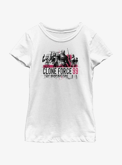 Star Wars: The Clone Wars Bad Batch Collage Youth Girls T-Shirt