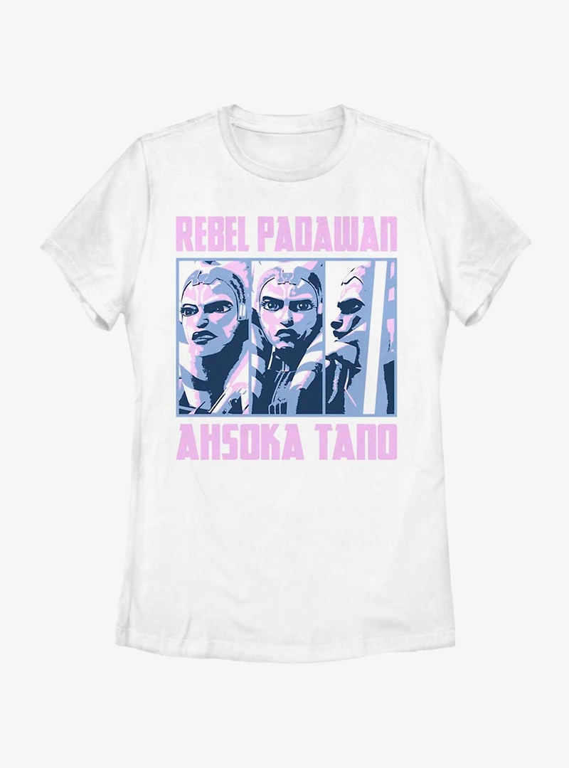 Star Wars: The Clone Wars Ahsoka Rebel Box Up Womens T-Shirt