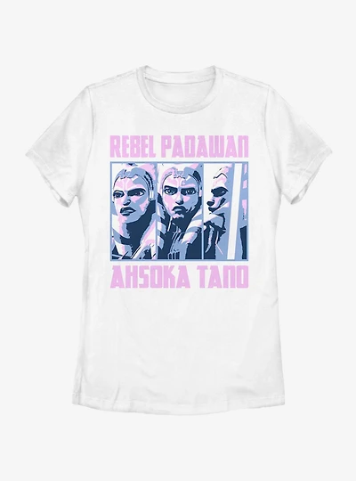 Star Wars: The Clone Wars Ahsoka Rebel Box Up Womens T-Shirt