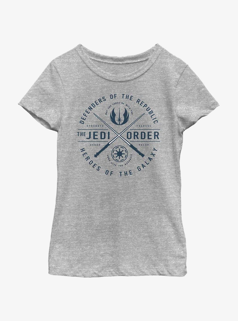 Star Wars: The Clone Wars Jedi Order Emblem Youth Girls T-Shirt