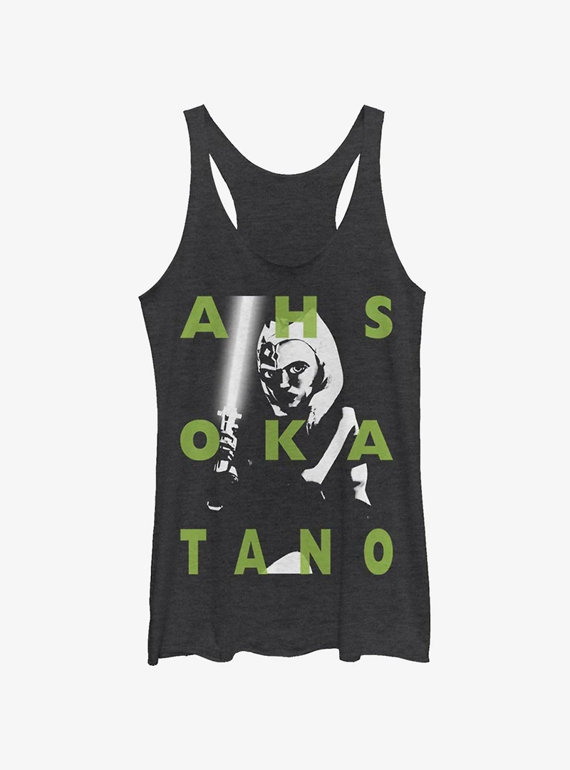 Star Wars: The Clone Wars Ahsoka Text Womens Tank Top