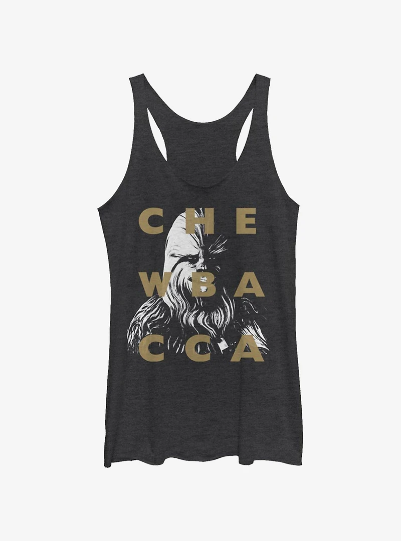 Star Wars: The Clone Wars Chewbacca Text Womens Tank Top