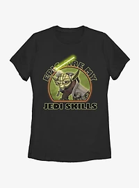 Star Wars: The Clone Wars Yoda Jedi Skills Womens T-Shirt