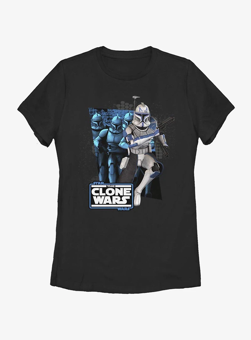 Star Wars: The Clone Wars Captain Rex Trooper Womens T-Shirt