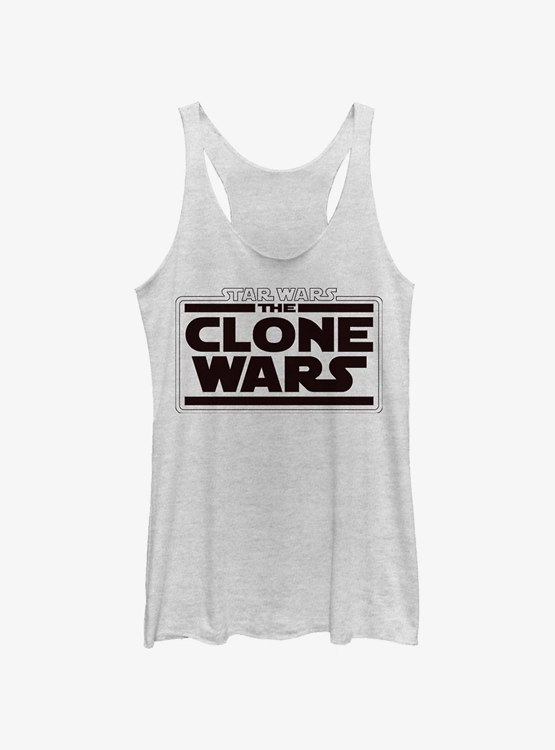 Star Wars: The Clone Wars Logo Womens Tank Top