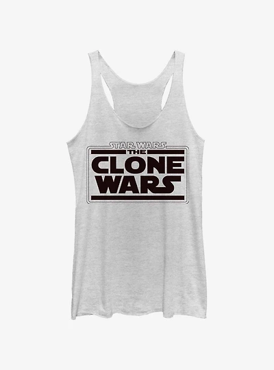 Star Wars: The Clone Wars Logo Womens Tank Top