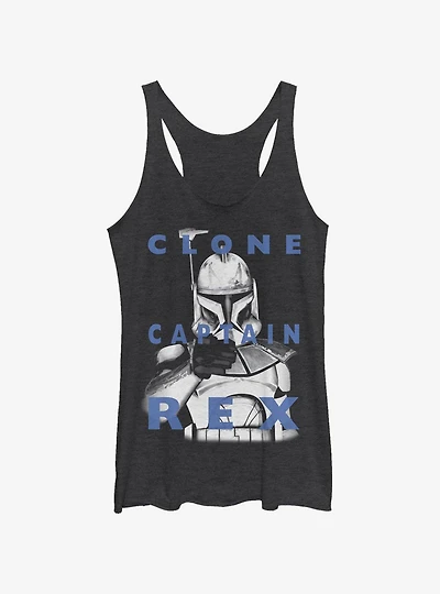 Star Wars: The Clone Wars Captain Rex Text Womens Tank Top