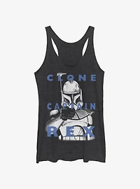 Star Wars: The Clone Wars Captain Rex Text Womens Tank Top