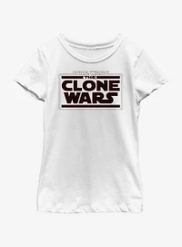 Star Wars: The Clone Wars Logo Youth Girls T-Shirt