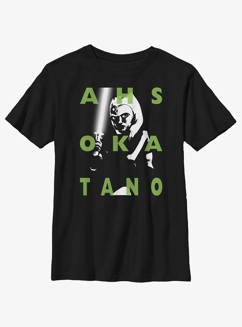 Star Wars: The Clone Wars Ahsoka Text Youth T-Shirt