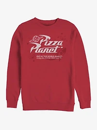 Disney Pixar Toy Story Retro Pizza Planet Crew Sweatshirt