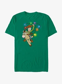 Disney Toy Story Woody Christmas Light Lasso T-Shirt