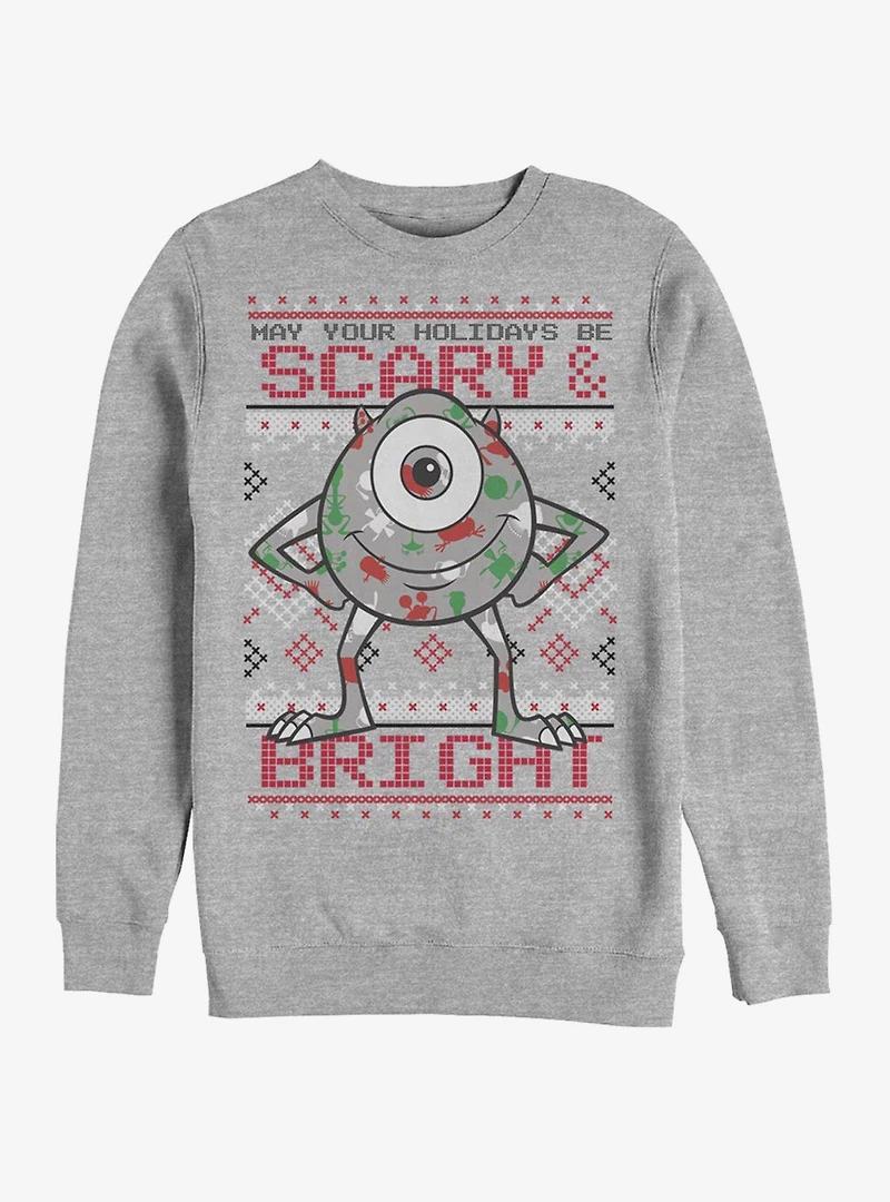 Disney Pixar Monsters University Eye Holiday Crew Sweatshirt